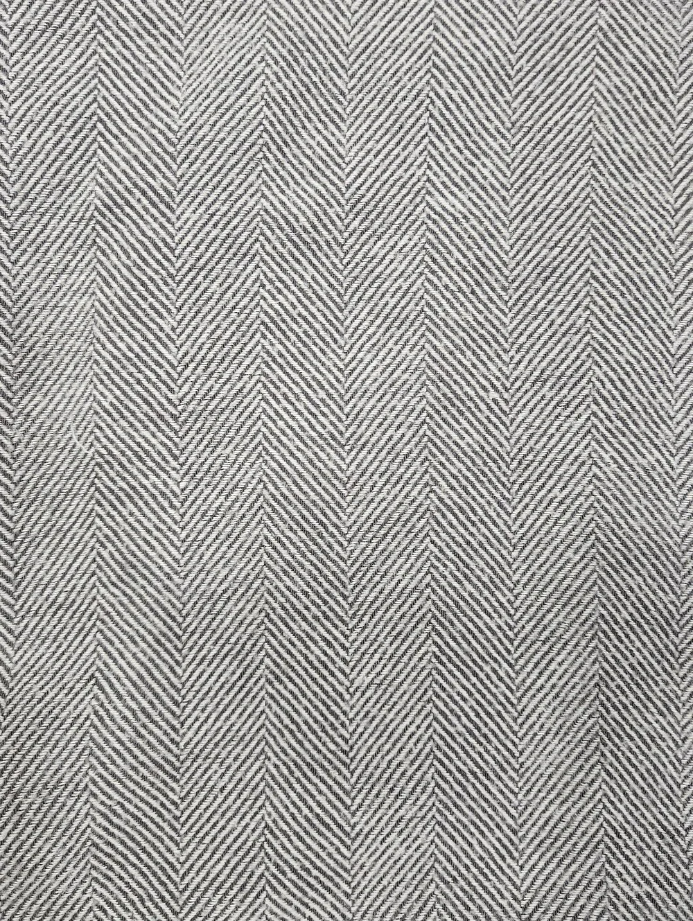 West Elm KING Gray Blue Herringbone Stripe Duvet Cover Organic Cotton Heavy